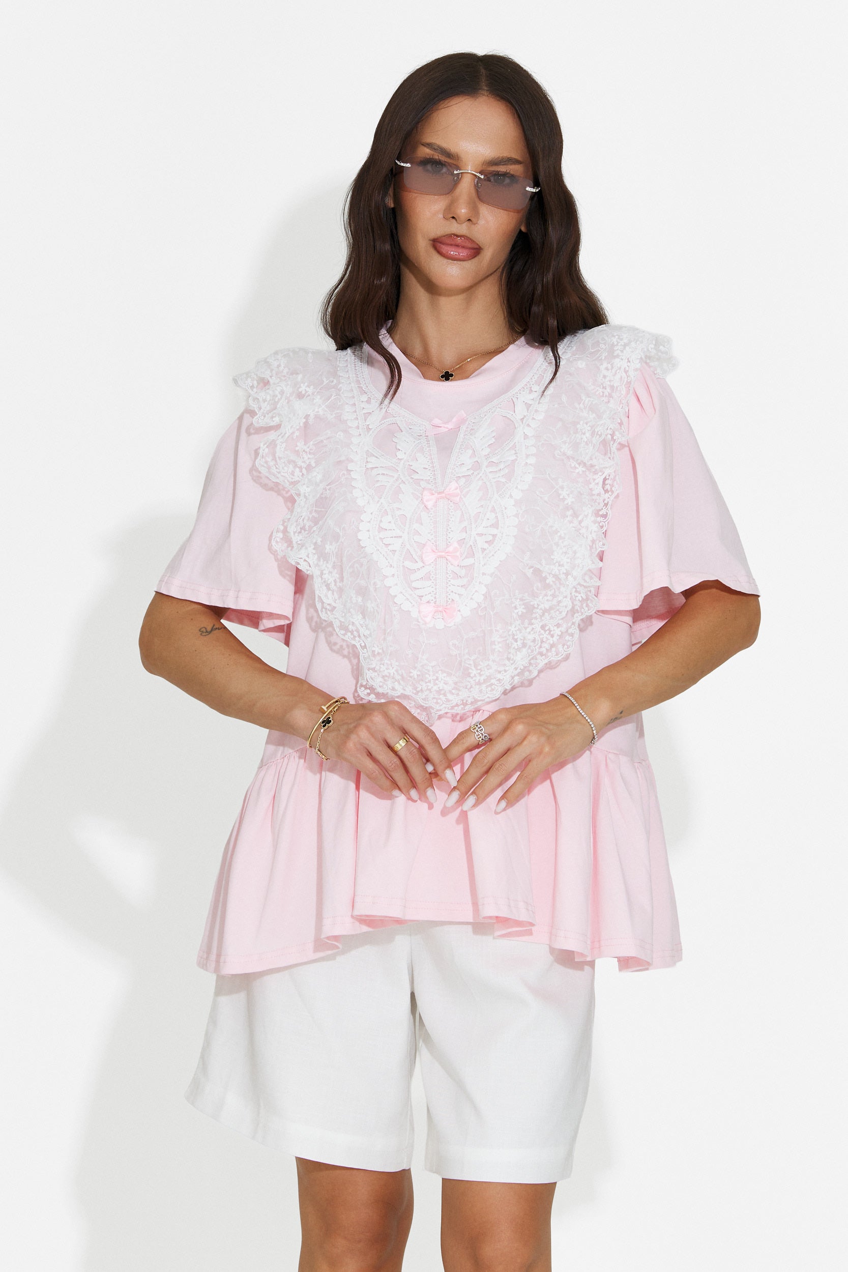 Maglietta casual da donna rosa Besana Bogas