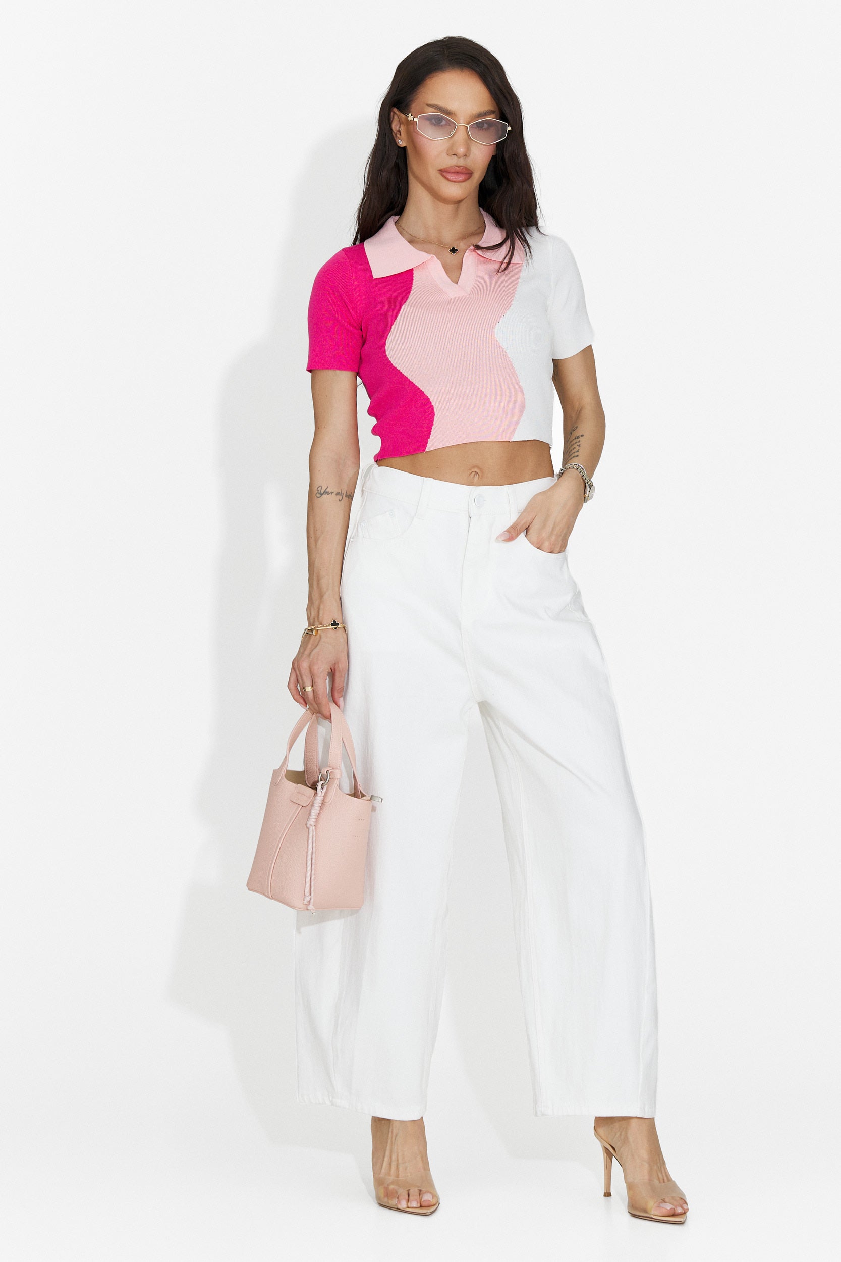 Oniana Bogas T-Shirt Casual Rosa per Donne