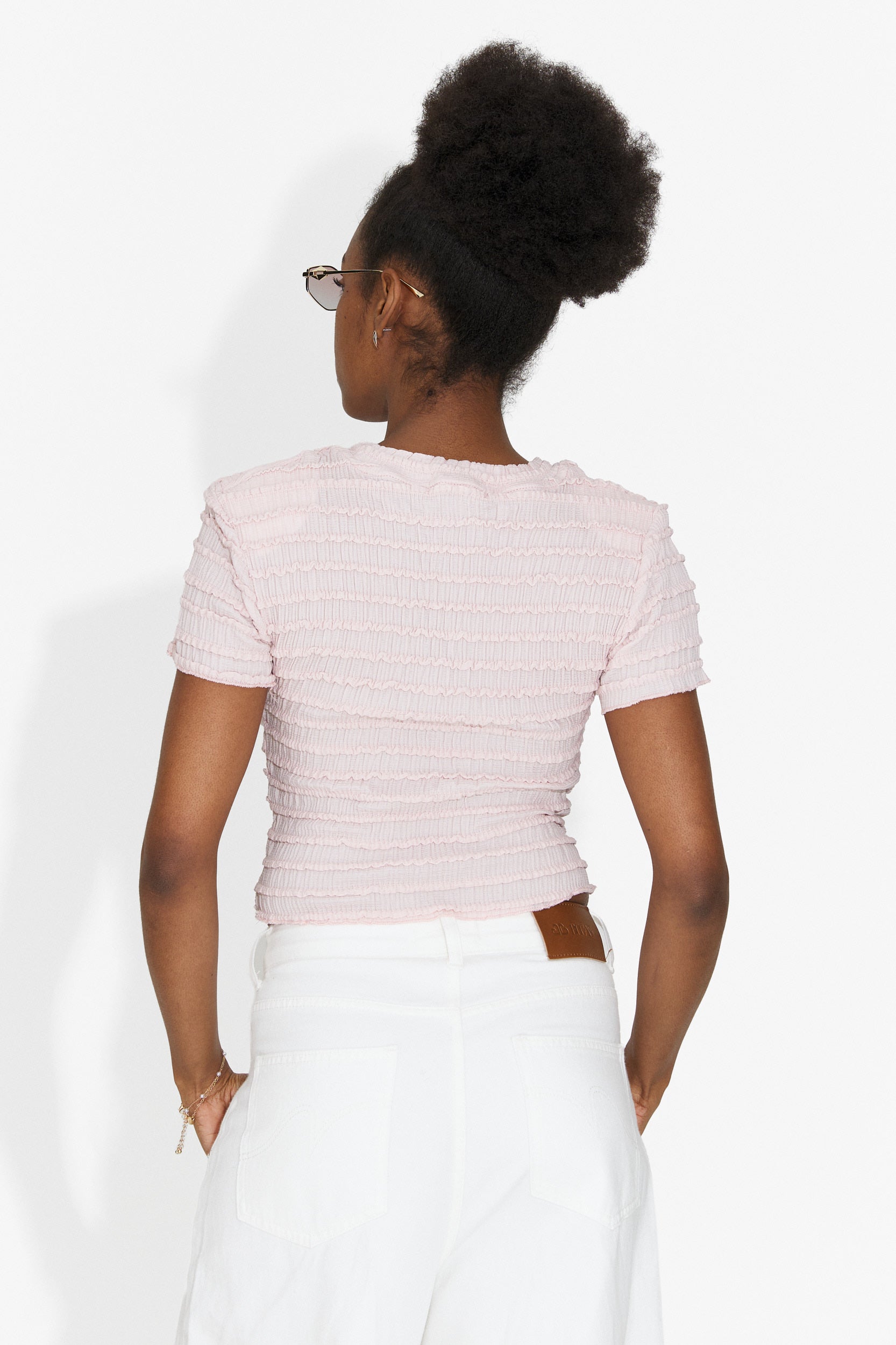 Versala Bogas T-shirt Casual Rosa per Donne