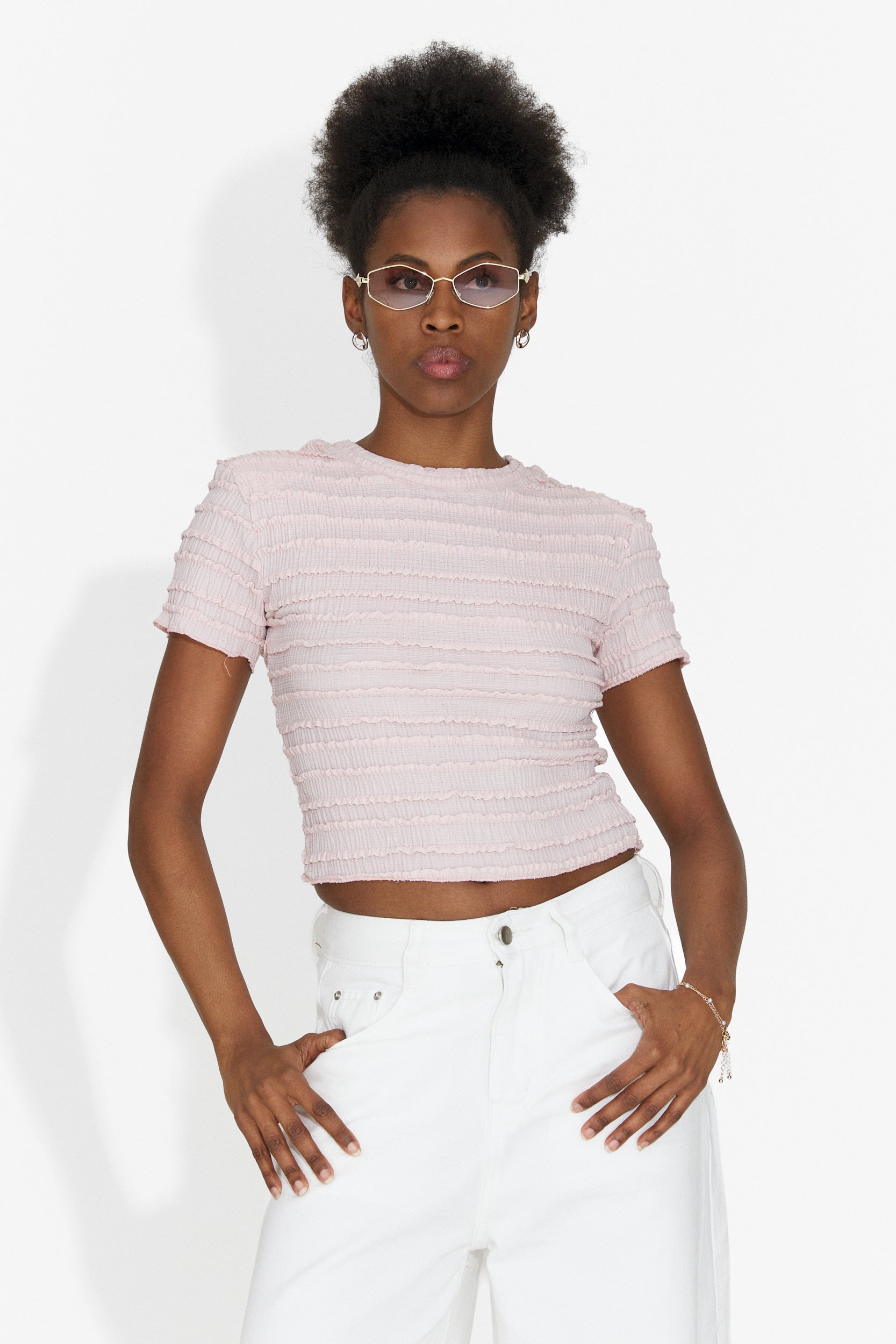 Versala Bogas T-shirt Casual Rosa per Donne