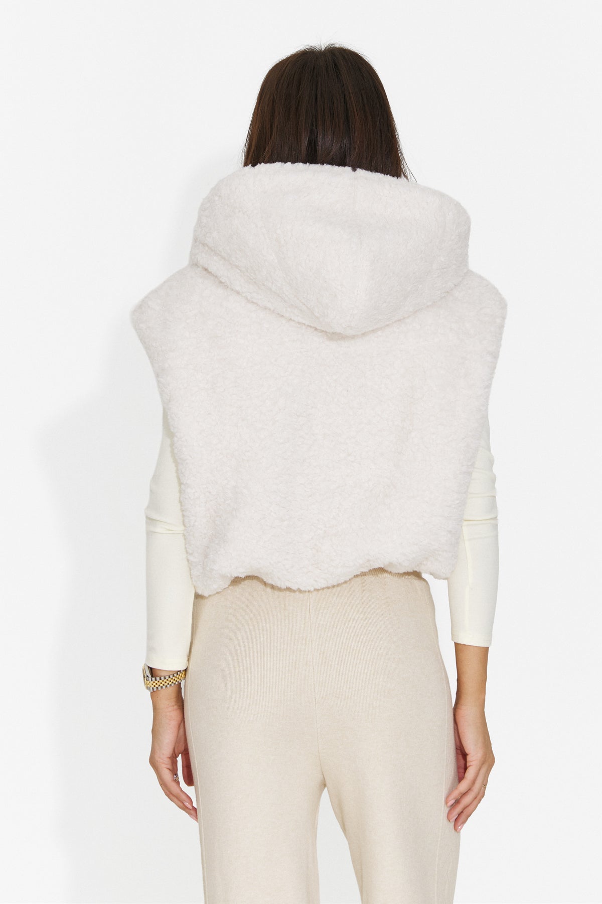 Vesta casual crem Lalaeina Bogas