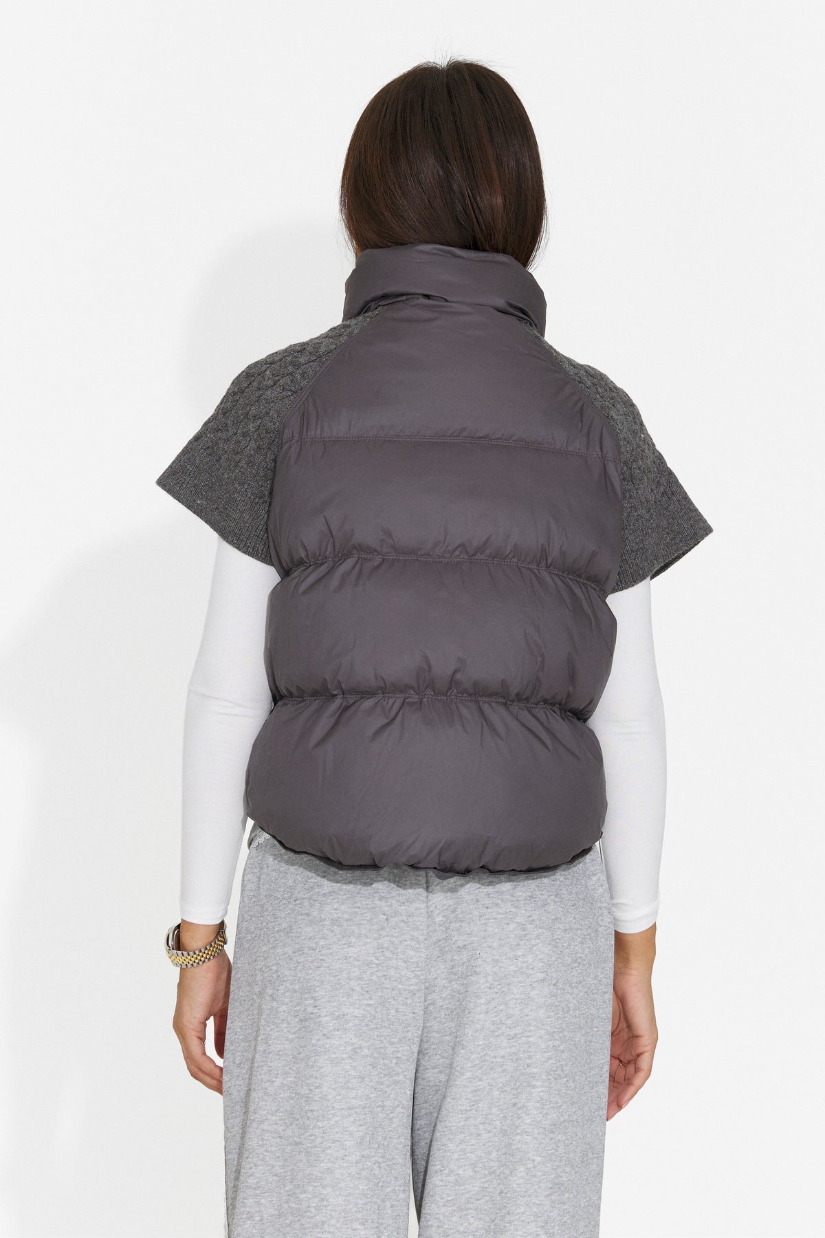 Vesta casual gri Vulrira Bogas
