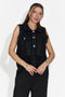 Gilet Casual Nero da Donna di Kaleria Bogas