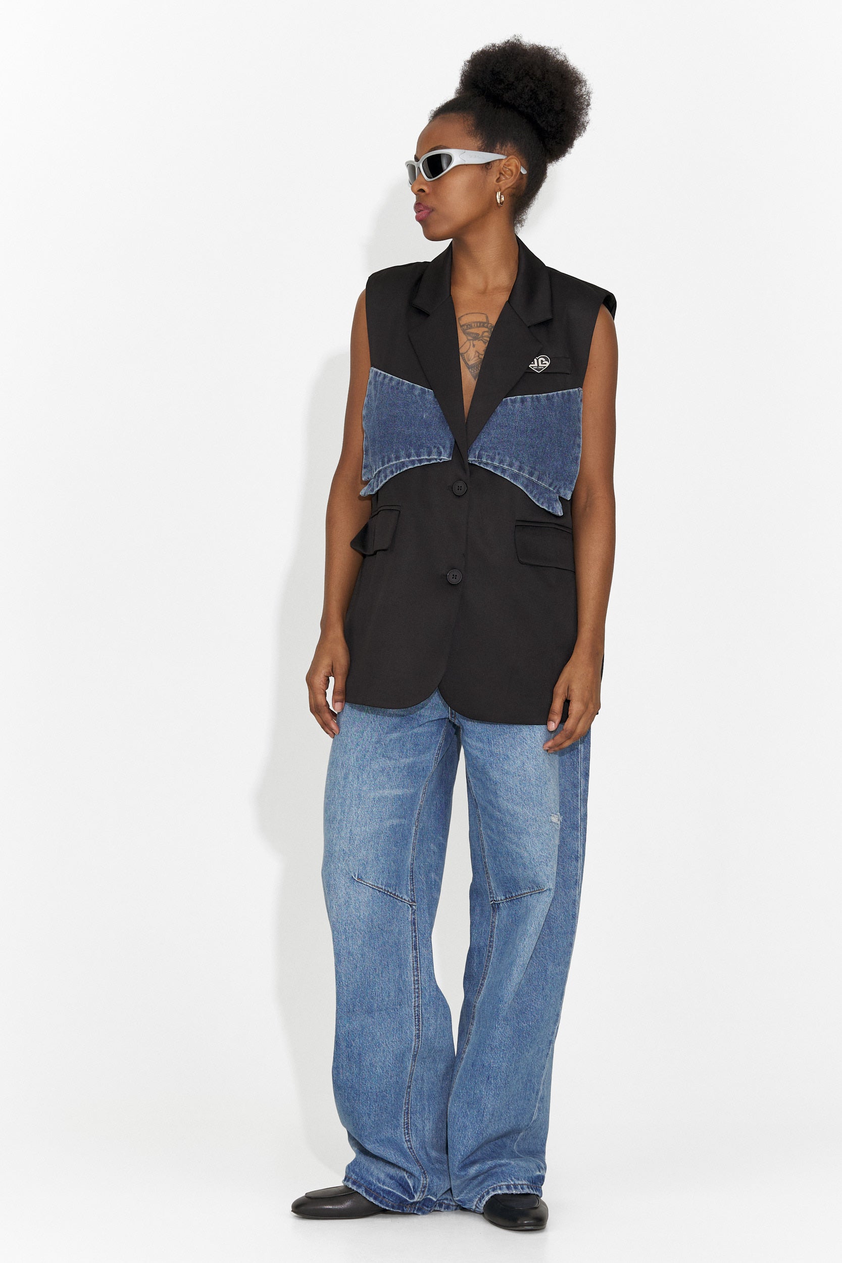 Giacca Casual Nera da Donna di Petria Bogas