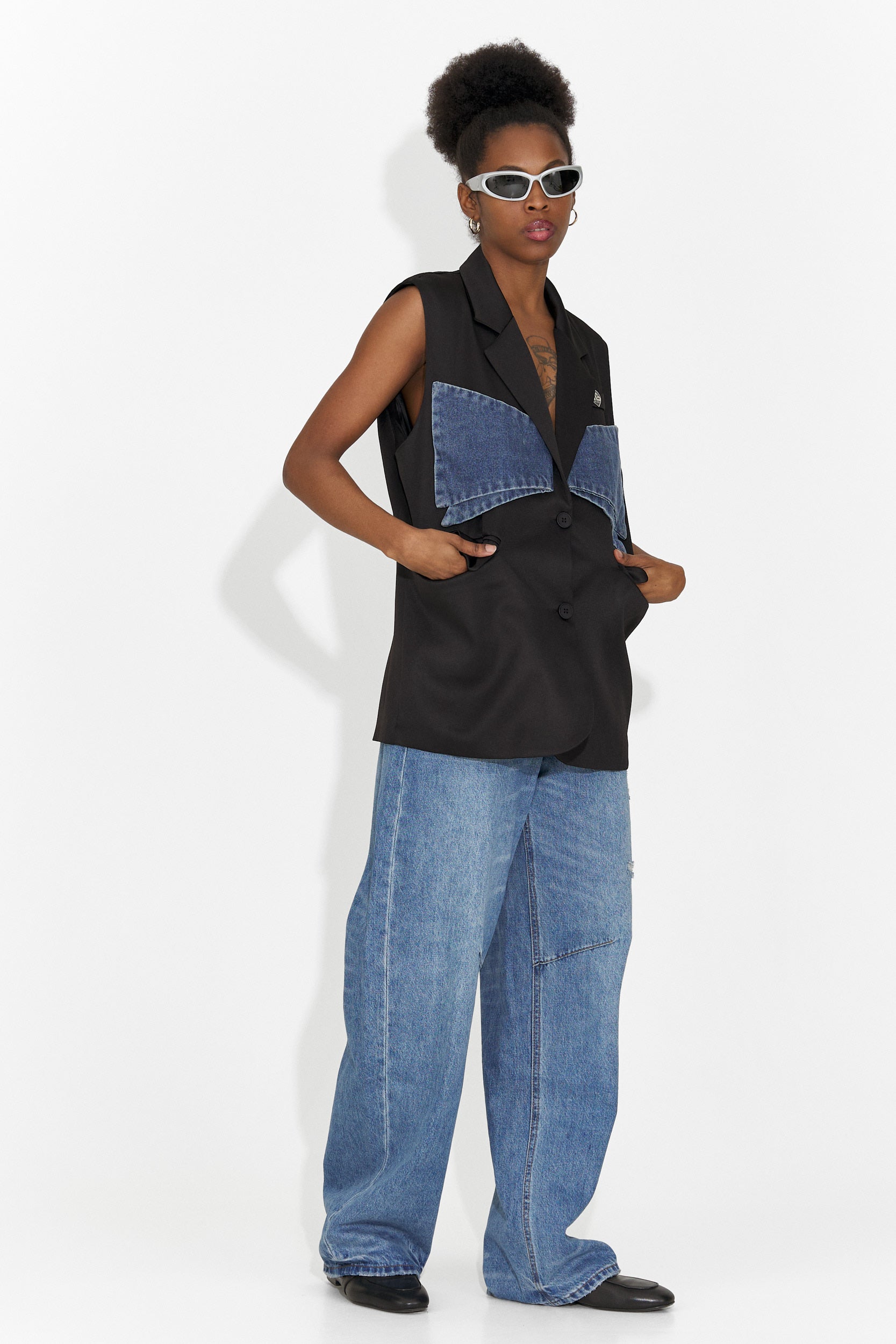 Giacca Casual Nera da Donna di Petria Bogas